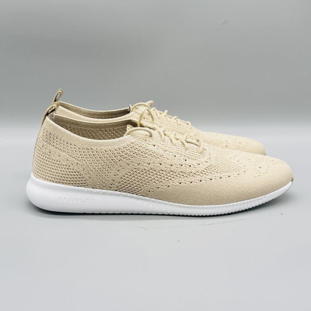 Cole Haan Shoes Women 9.5 Beige Knit 2 Zerogrand Slip On Sneakers Comfort Casual